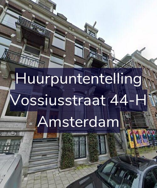Foto gevel Huurpuntentelling voor Vossiusstraat 44-H, Amsterdam