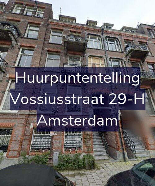Foto gevel Huurpuntentelling voor Vossiusstraat 29-H, Amsterdam