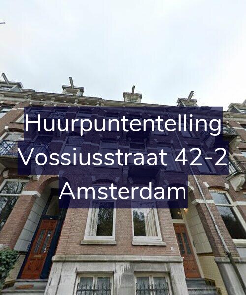 Foto gevel Huurpuntentelling voor Vossiusstraat 42-2, Amsterdam