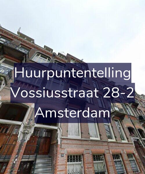 Foto gevel Huurpuntentelling voor Vossiusstraat 28-2, Amsterdam