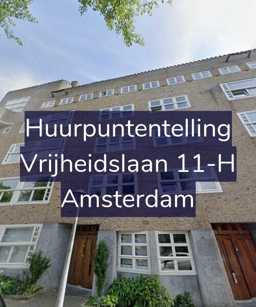 Foto gevel Huurpuntentelling voor Vrijheidslaan 11-H, Amsterdam