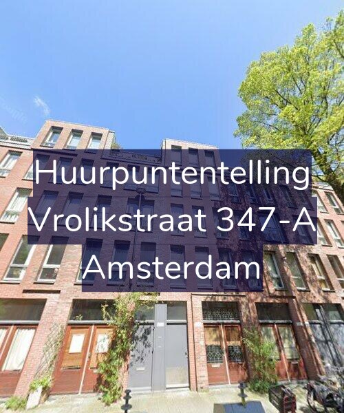 Foto gevel Huurpuntentelling voor Vrolikstraat 347-A, Amsterdam