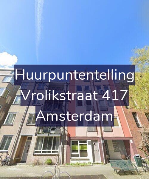 Foto gevel Huurpuntentelling voor Vrolikstraat 417, Amsterdam