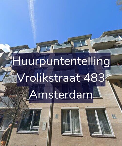 Foto gevel Huurpuntentelling voor Vrolikstraat 483, Amsterdam