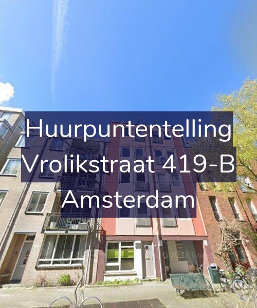 Foto gevel Huurpuntentelling voor Vrolikstraat 419-B, Amsterdam