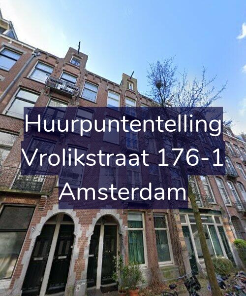 Foto gevel Huurpuntentelling voor Vrolikstraat 176-1, Amsterdam