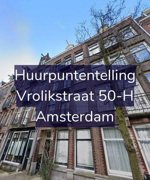 Foto gevel Huurpuntentelling voor Vrolikstraat 50-H, Amsterdam