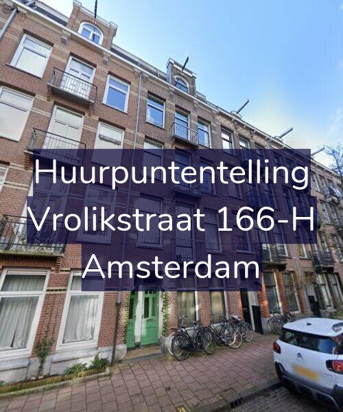 Foto gevel Huurpuntentelling voor Vrolikstraat 166-H, Amsterdam