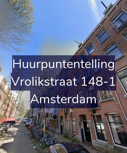 Foto gevel Huurpuntentelling voor Vrolikstraat 148-1, Amsterdam