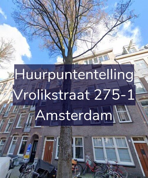 Foto gevel Huurpuntentelling voor Vrolikstraat 275-1, Amsterdam