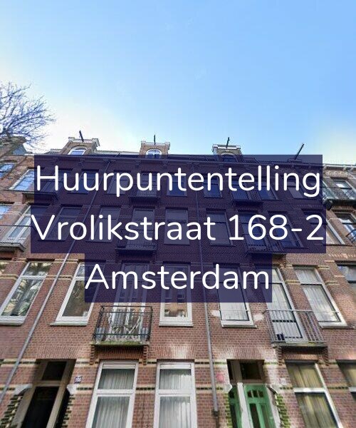 Foto gevel Huurpuntentelling voor Vrolikstraat 168-2, Amsterdam
