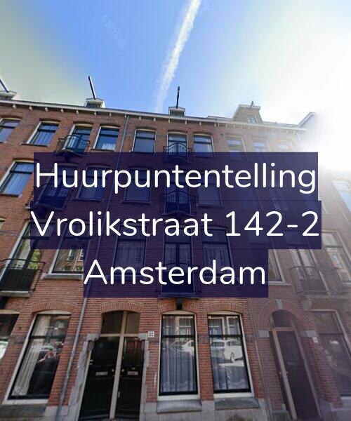 Foto gevel Huurpuntentelling voor Vrolikstraat 142-2, Amsterdam