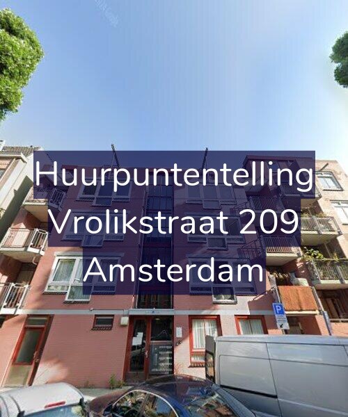 Foto gevel Huurpuntentelling voor Vrolikstraat 209, Amsterdam