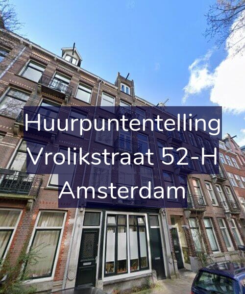 Foto gevel Huurpuntentelling voor Vrolikstraat 52-H, Amsterdam