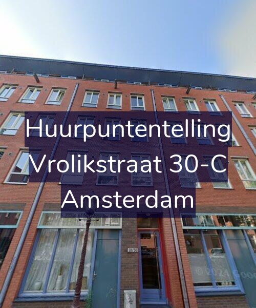 Foto gevel Huurpuntentelling voor Vrolikstraat 30-C, Amsterdam
