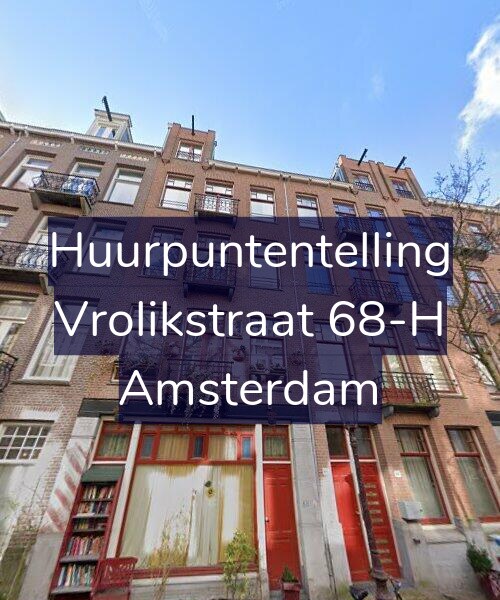 Foto gevel Huurpuntentelling voor Vrolikstraat 68-H, Amsterdam