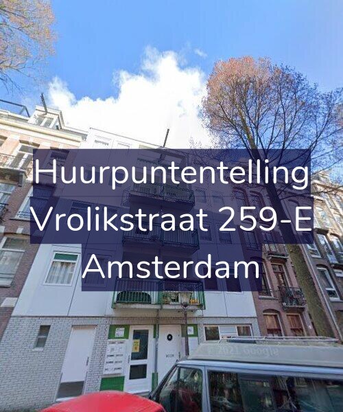 Foto gevel Huurpuntentelling voor Vrolikstraat 259-E, Amsterdam