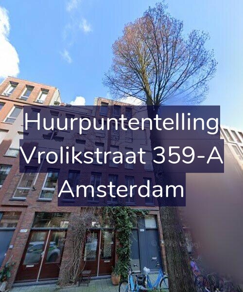 Foto gevel Huurpuntentelling voor Vrolikstraat 359-A, Amsterdam