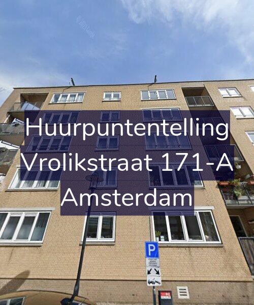 Foto gevel Huurpuntentelling voor Vrolikstraat 171-A, Amsterdam