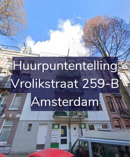 Foto gevel Huurpuntentelling voor Vrolikstraat 259-B, Amsterdam