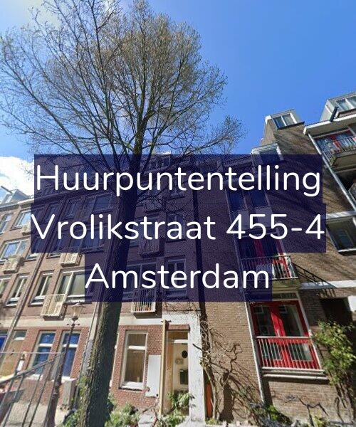 Foto gevel Huurpuntentelling voor Vrolikstraat 455-4, Amsterdam