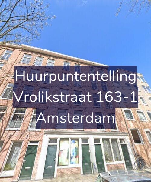 Foto gevel Huurpuntentelling voor Vrolikstraat 163-1, Amsterdam