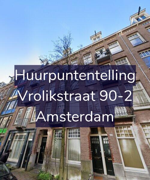 Foto gevel Huurpuntentelling voor Vrolikstraat 90-2, Amsterdam