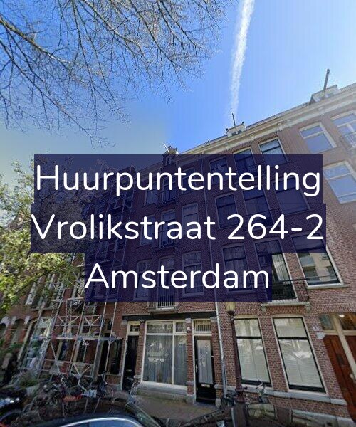 Foto gevel Huurpuntentelling voor Vrolikstraat 264-2, Amsterdam