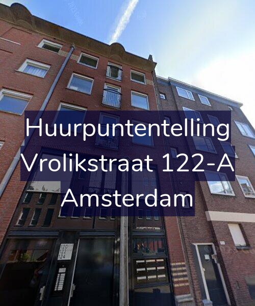 Foto gevel Huurpuntentelling voor Vrolikstraat 122-A, Amsterdam