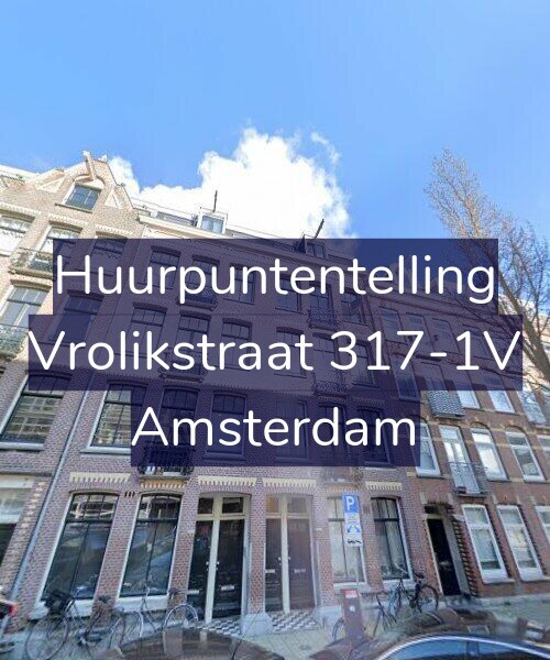 Foto gevel Huurpuntentelling voor Vrolikstraat 317-1V, Amsterdam