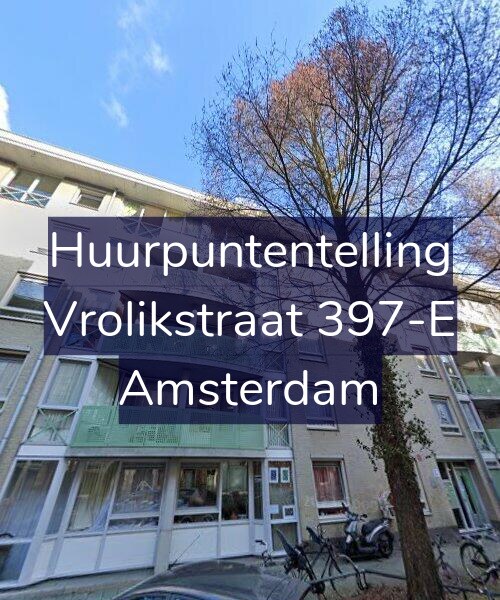 Foto gevel Huurpuntentelling voor Vrolikstraat 397-E, Amsterdam