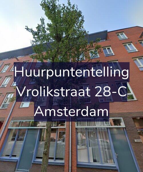 Foto gevel Huurpuntentelling voor Vrolikstraat 28-C, Amsterdam