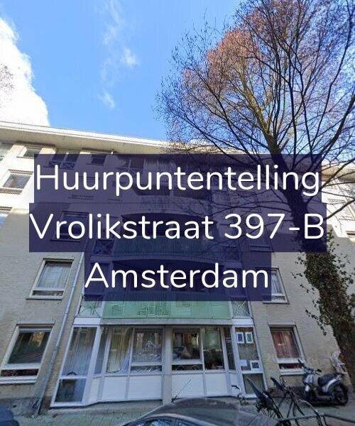 Foto gevel Huurpuntentelling voor Vrolikstraat 397-B, Amsterdam
