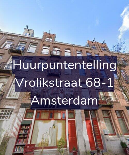 Foto gevel Huurpuntentelling voor Vrolikstraat 68-1, Amsterdam