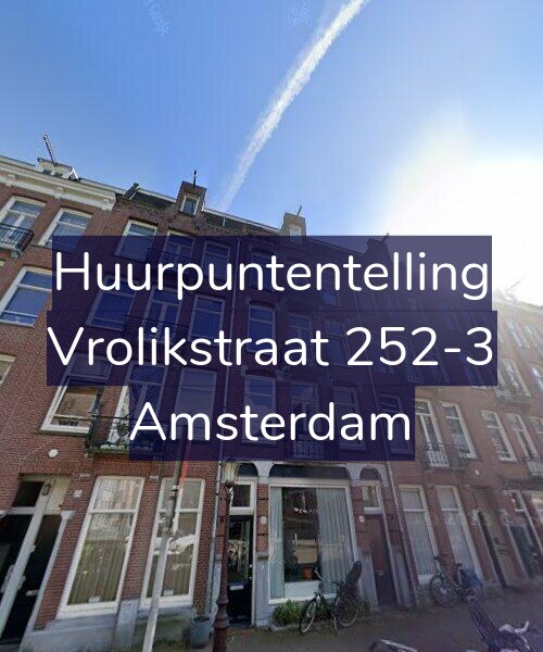 Foto gevel Huurpuntentelling voor Vrolikstraat 252-3, Amsterdam