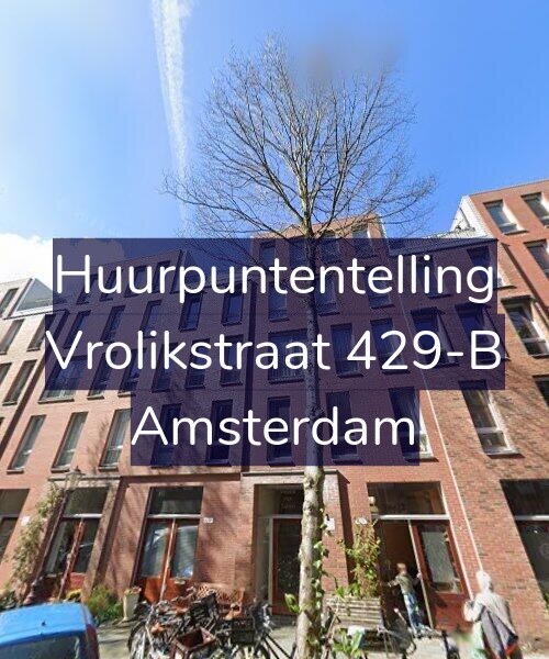 Foto gevel Huurpuntentelling voor Vrolikstraat 429-B, Amsterdam