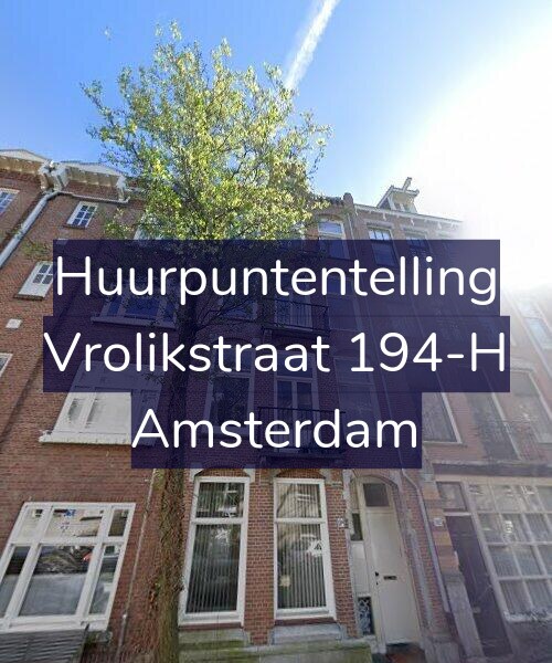 Foto gevel Huurpuntentelling voor Vrolikstraat 194-H, Amsterdam