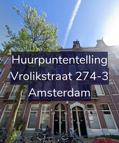 Foto gevel Huurpuntentelling voor Vrolikstraat 274-3, Amsterdam