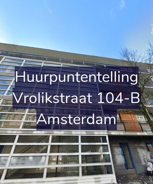 Foto gevel Huurpuntentelling voor Vrolikstraat 104-B, Amsterdam