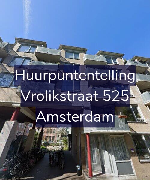 Foto gevel Huurpuntentelling voor Vrolikstraat 525, Amsterdam