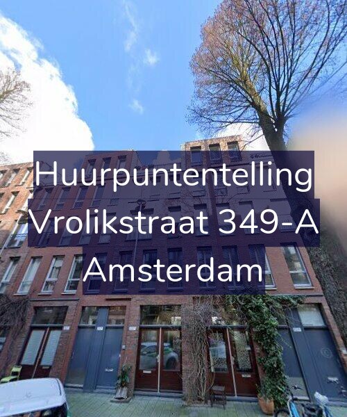 Foto gevel Huurpuntentelling voor Vrolikstraat 349-A, Amsterdam