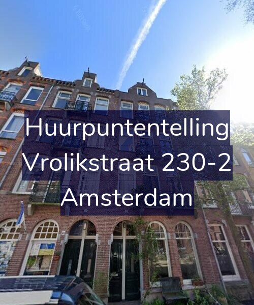Foto gevel Huurpuntentelling voor Vrolikstraat 230-2, Amsterdam