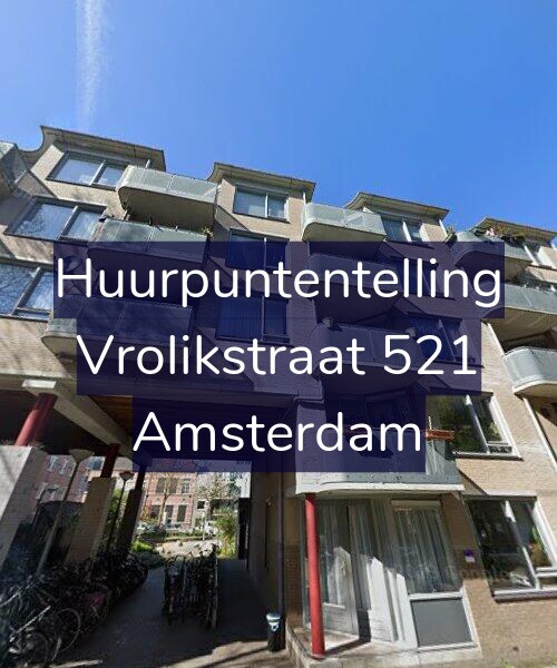 Foto gevel Huurpuntentelling voor Vrolikstraat 521, Amsterdam