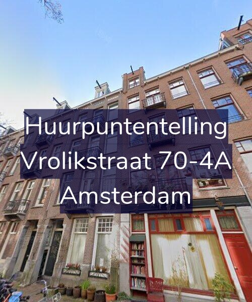 Foto gevel Huurpuntentelling voor Vrolikstraat 70-4A, Amsterdam