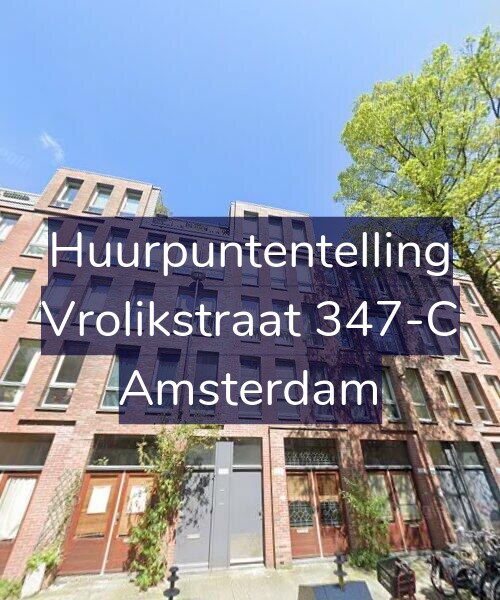 Foto gevel Huurpuntentelling voor Vrolikstraat 347-C, Amsterdam