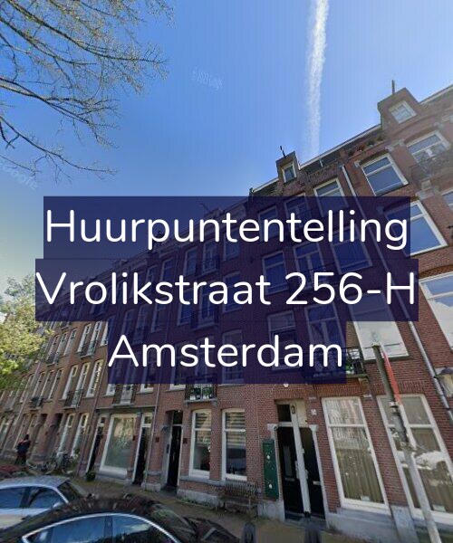 Foto gevel Huurpuntentelling voor Vrolikstraat 256-H, Amsterdam
