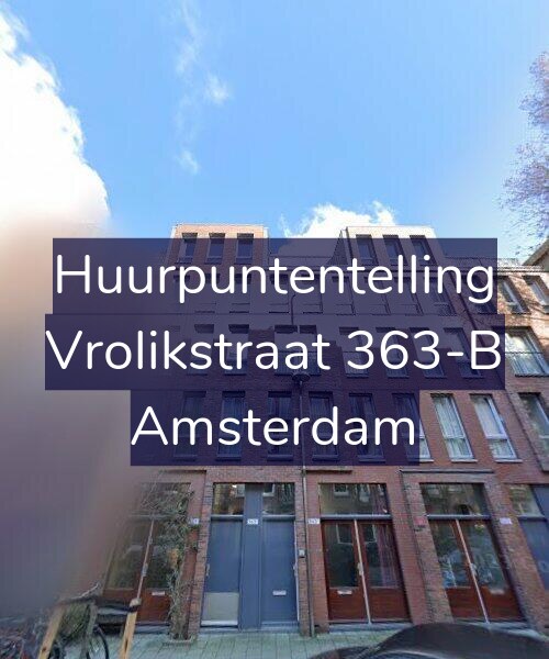 Foto gevel Huurpuntentelling voor Vrolikstraat 363-B, Amsterdam