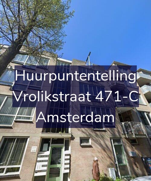 Foto gevel Huurpuntentelling voor Vrolikstraat 471-C, Amsterdam