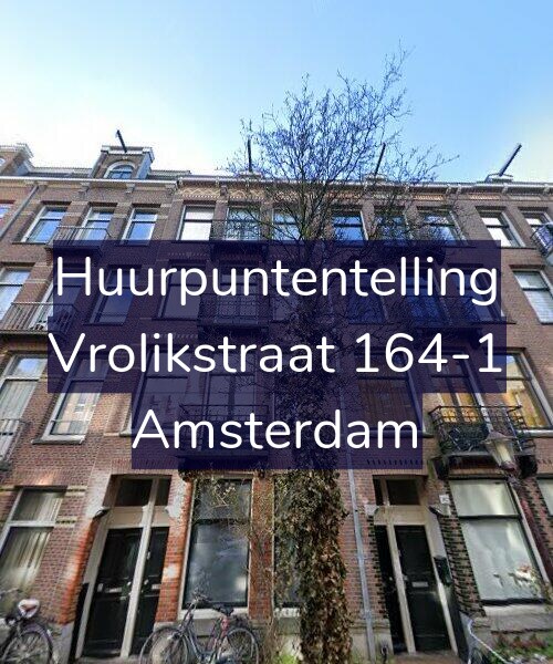 Foto gevel Huurpuntentelling voor Vrolikstraat 164-1, Amsterdam