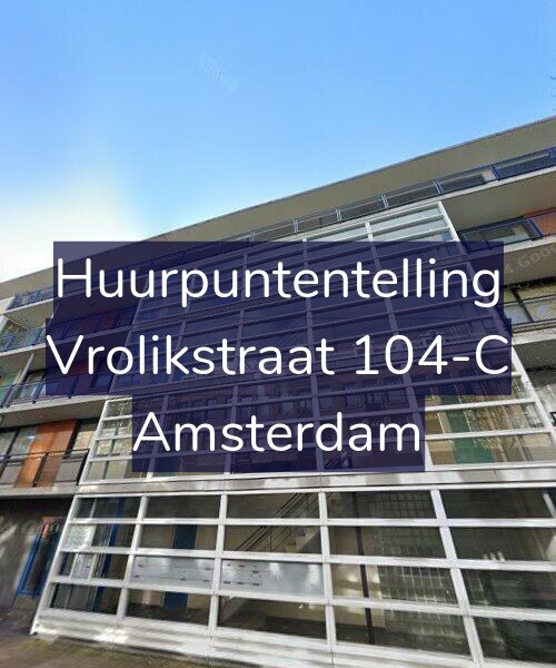 Foto gevel Huurpuntentelling voor Vrolikstraat 104-C, Amsterdam